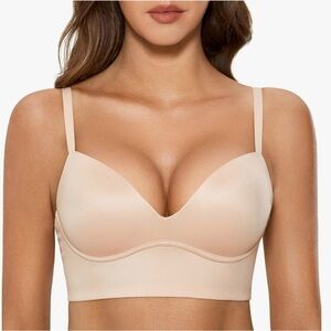 NWT DOBREVA Push-Up Wireless No Underwire Plunge Bra
